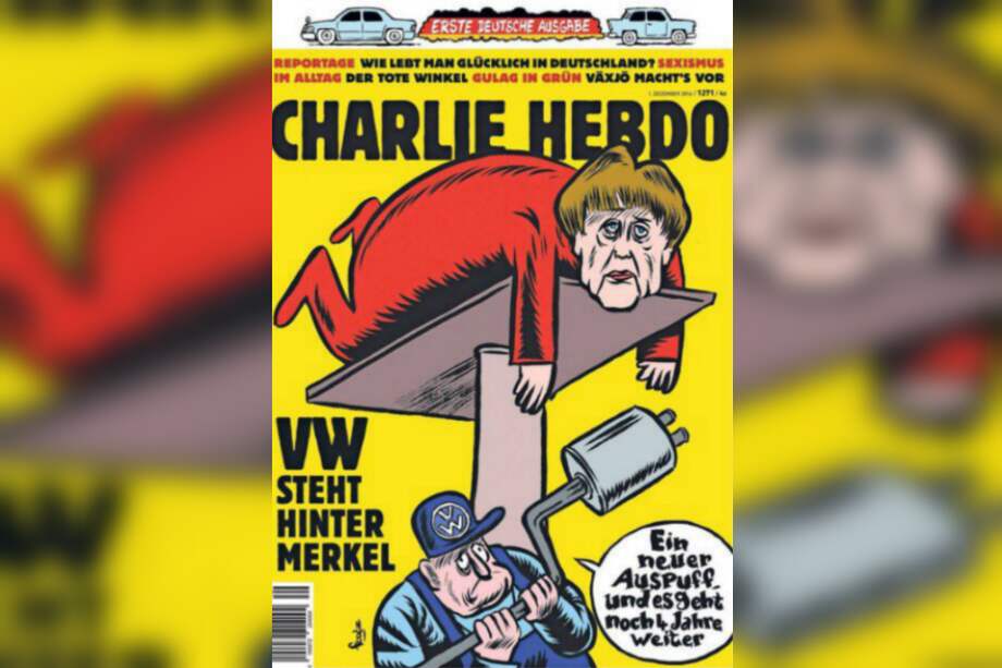 Portada de la revista Charlie Hebdo en su versión alemana.