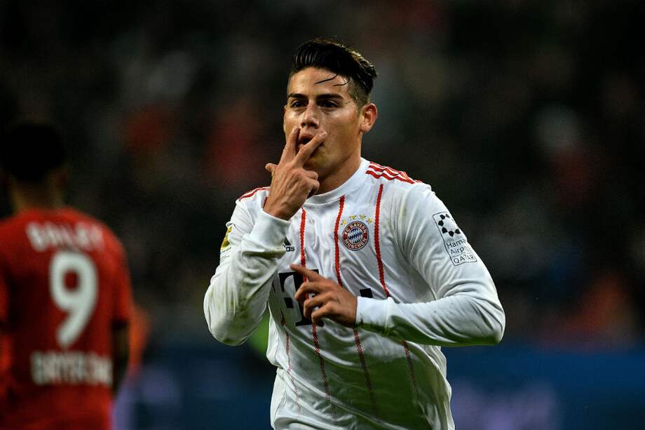 James Rodríguez, mediocampista del Bayern Múnich. / AFP