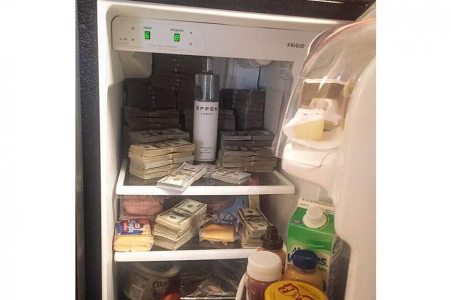 La nevera de 50 Cent (c)Instagram.