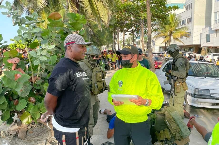 Momento de la captura de alias "Beto", el cual se produjo en las últimas horas.