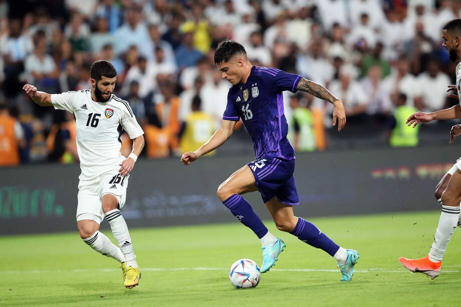 Joaquín Correa durante un partido amistoso entre Emiratos Árabes Unidos y Argentina. //EFE/EPA/ALI HAIDER