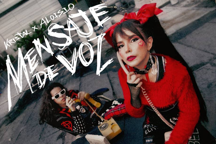 Kristal y Aloisio se unen por primera vez en "Mensaje de voz", una canción cargada de Pop y Rock.
