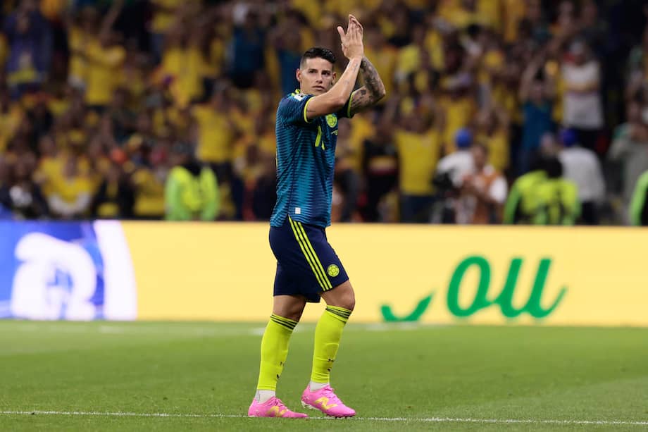 James Rodríguez, en el Mundial con Colombia.
