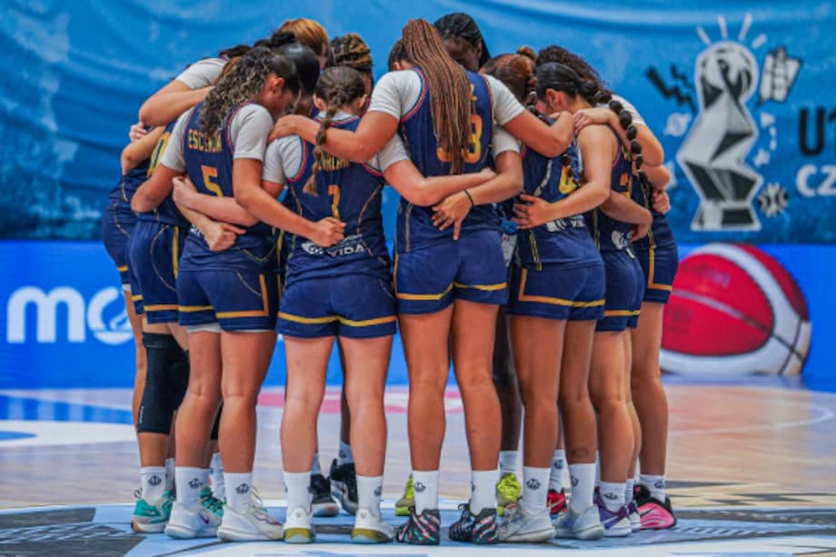 Jugadoras de la selección femenina sub-17 de Colombia.