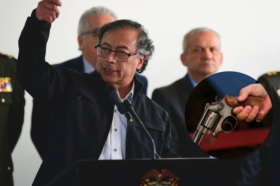 El presidente Gustavo Petro firmó un decreto para prorrogar la prohibición del porte de armas.