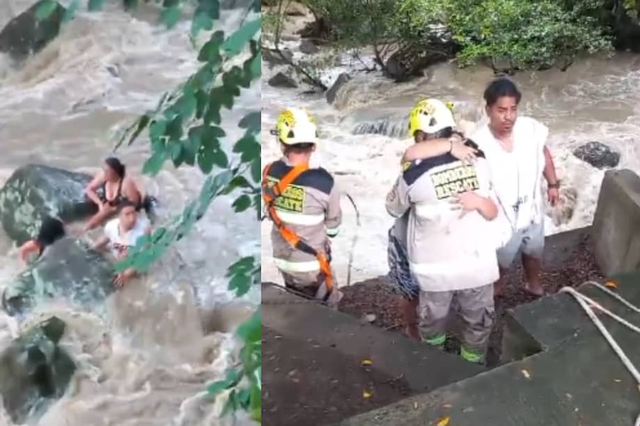 El Cuerpo de Bomberos del municipio atendió a la emergencia, logrando rescatar a las personas sanas y salvas