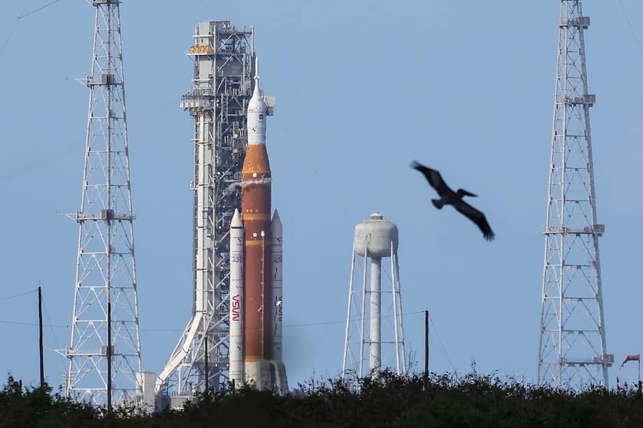 Imagen del momento previo al lanzamiento de Artemis 2, la semana pasada.