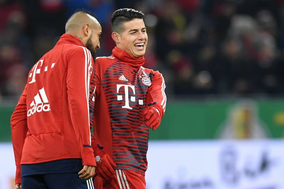 James Rodríguez, mediocampista del Bayern Múnich. / AFP