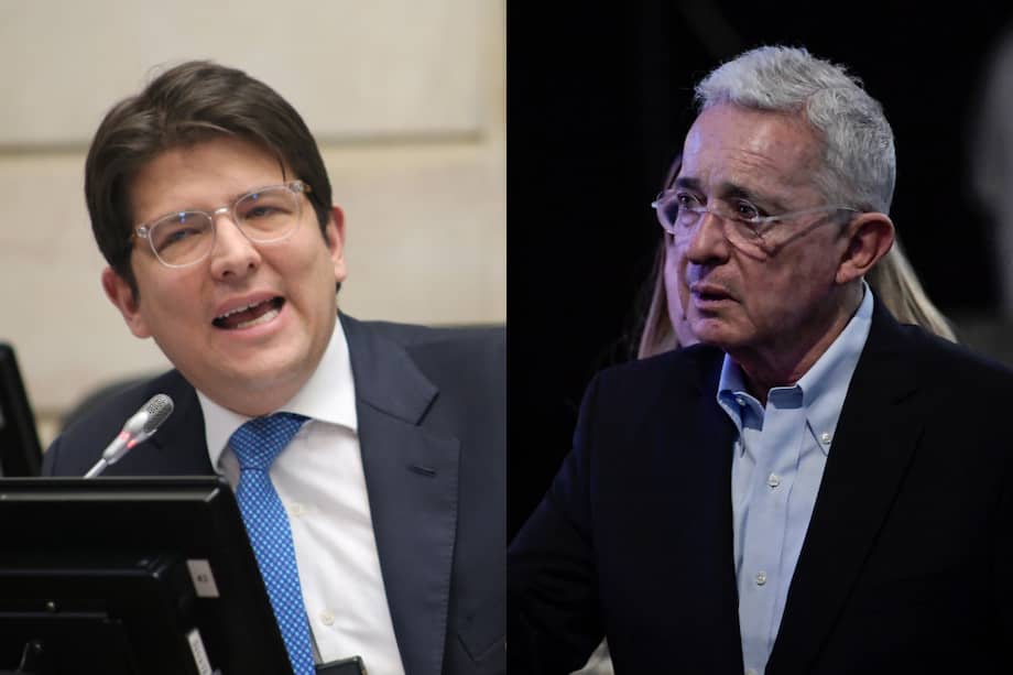 El senador y precandidato Miguel Uribe cuenta con el respaldo irrestricto del ahora condenado expresidente Álvaro Uribe.