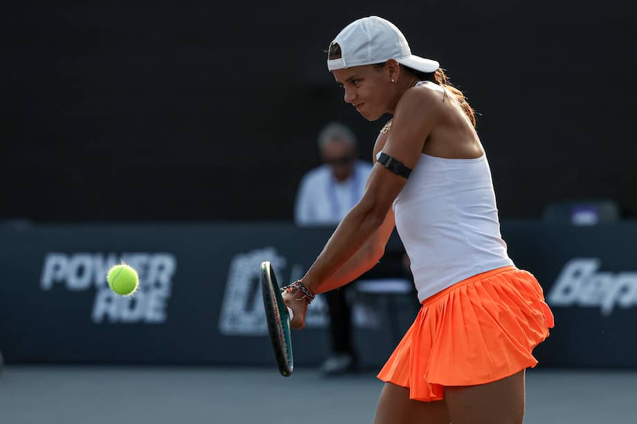 La tenista colombiana Emiliana Arango fue finalista del Abierto de Mérida.