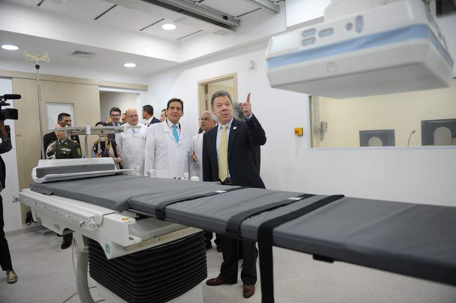 El presidente Juan Manual Santos asistió ayer a la inauguración del nuevo hospital. / Cristian Garavito - El Espectador