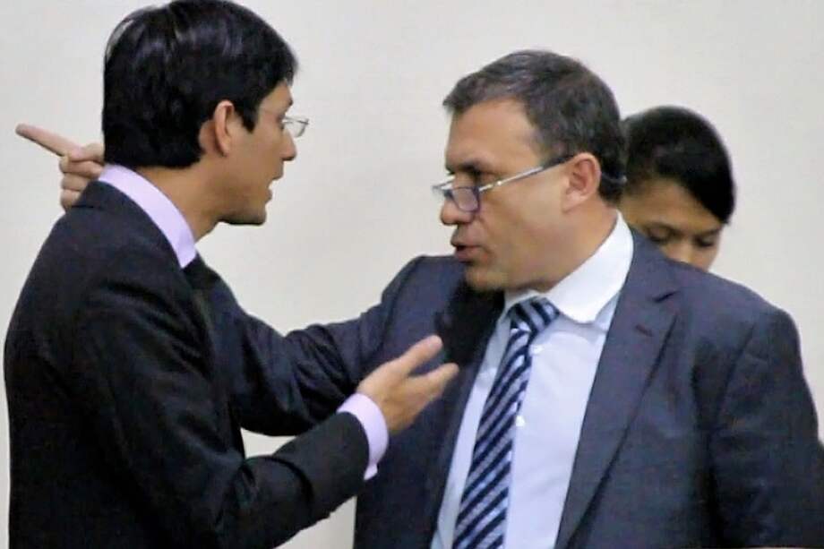 Los senadores Camilo Romero y Roy Barreras Montealegre.