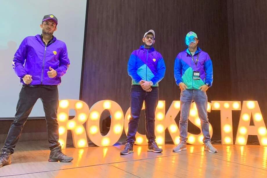 Tres de los cinco fundadores de EnlaU / Cortesía