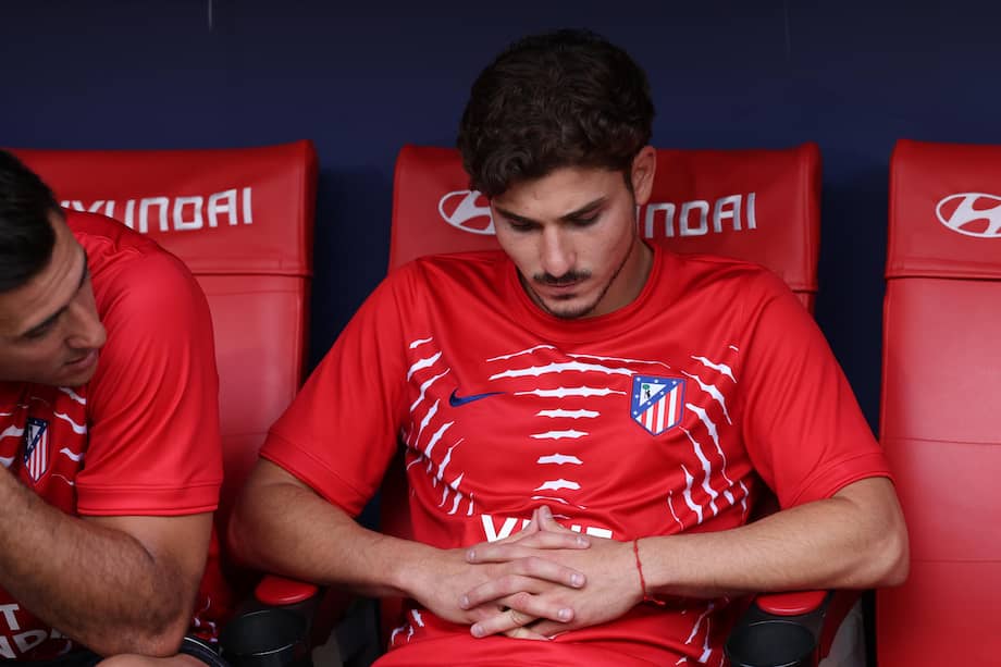 Julián Álvarez en el partido más reciente de Atlético de Madrid en LaLiga de España.