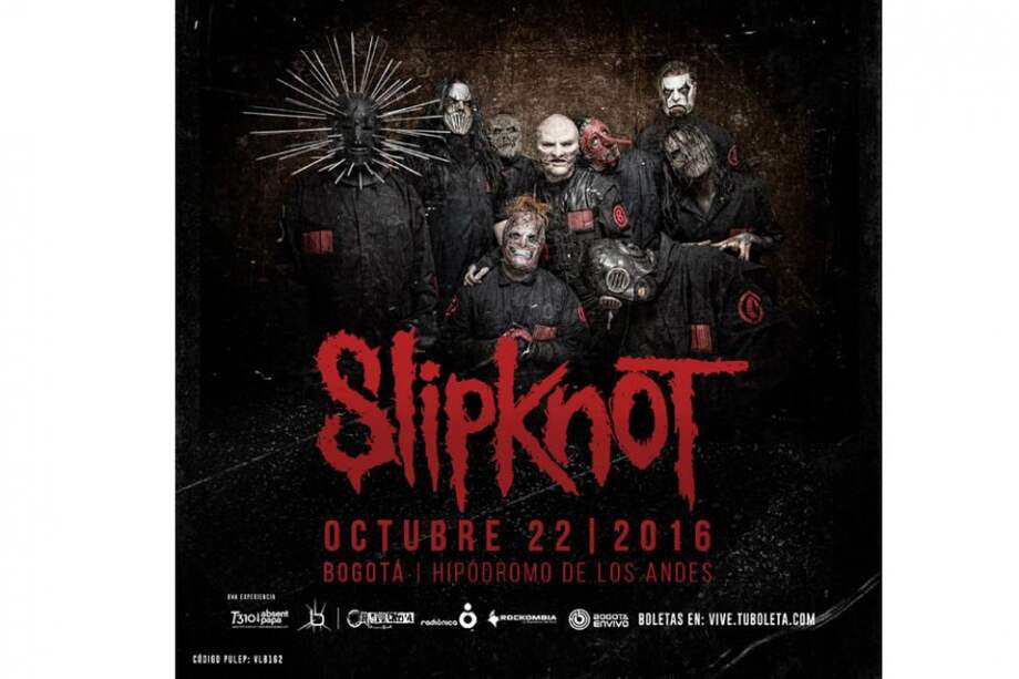 Confirman precio de la boletería para concierto de Slipknot en Colombia