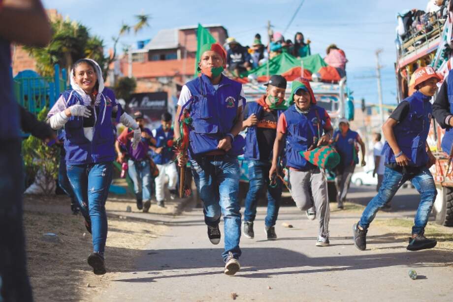 Minga llegada Bogotá