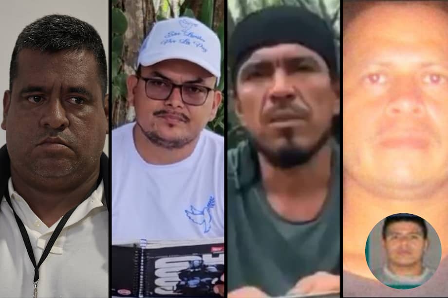 Giovanni Rojas, “Araña”, jefe de Comandos de Frontera; Andres Allende, de la disidencia de Walter Mendoza; “John Mechas”, del Frente 33 del EMBF; Oliverio Pai, “Chuky”, de Comuneros del Sur y Jorge Wilfredo Rosero Marín, conocido como “Fercho”, también de Comuneros del Sur.