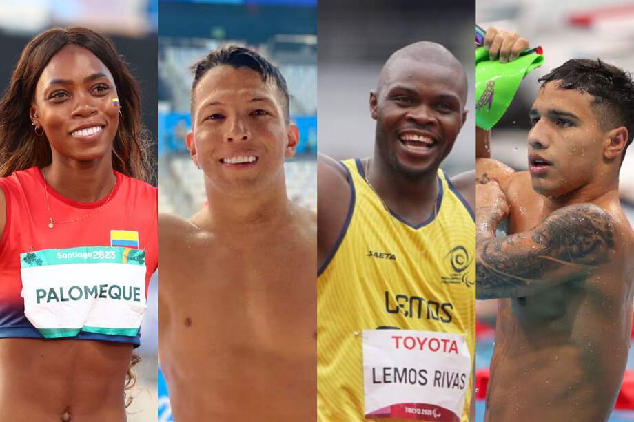 Karen Palomeque, Nelson Crispín, José Gregorio Lemos y Carlos Daniel Serrano, cuatro de los paratletas que llegan con más expectativa a París 2024.