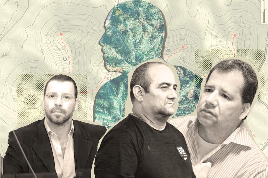 Alias El Alemán, Otoniel y Don Mario, fueron algunos de los líderes criminales con los que se relacionó Rivas Ángel./ Ilustración William Niampira.