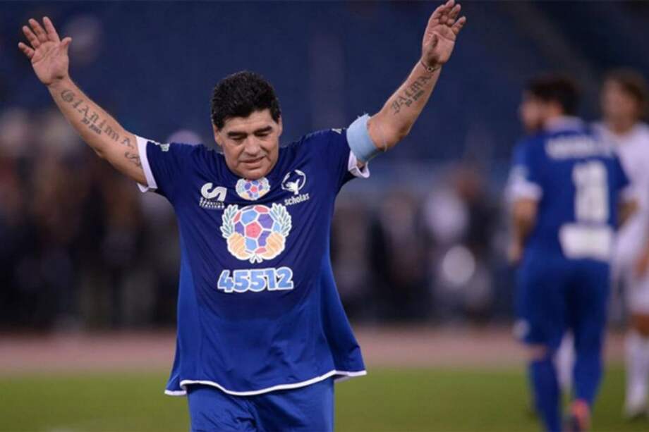 Diego Maradona, exfutbolista argentino. Foto: EFE