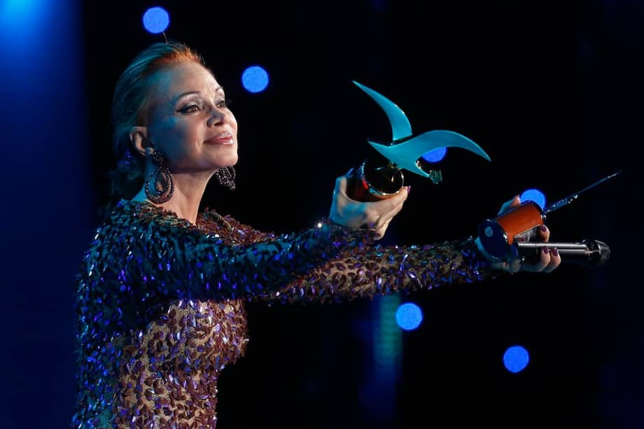 Paloma San Basilio en el festival de 2014. / Efe