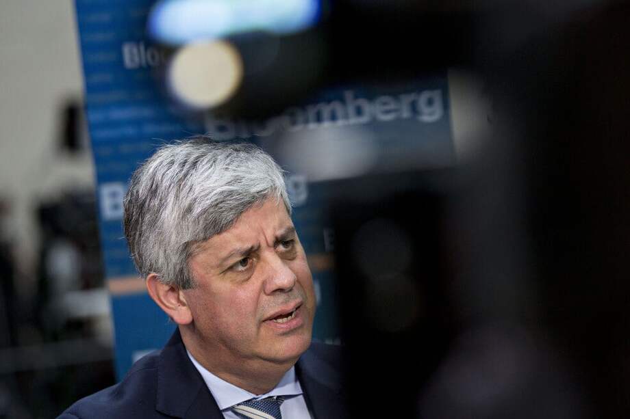 Mario Centeno, ministro de finanzas de Portugal y presidente del Eurogrupo. / Bloomberg.