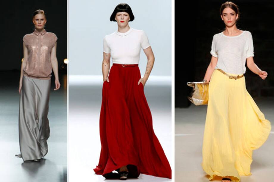 ¿Cómo usar una maxifalda?