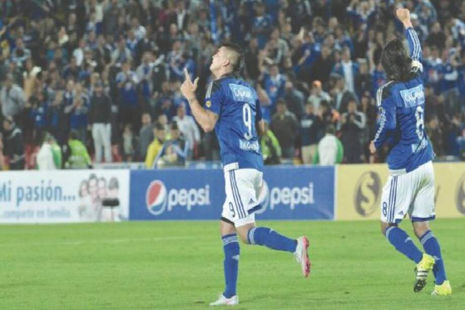 Michael Rangel anotó dos goles en la victoria de Millonarios sobre Boyacá Chicó. / Luis Alberto Ángel