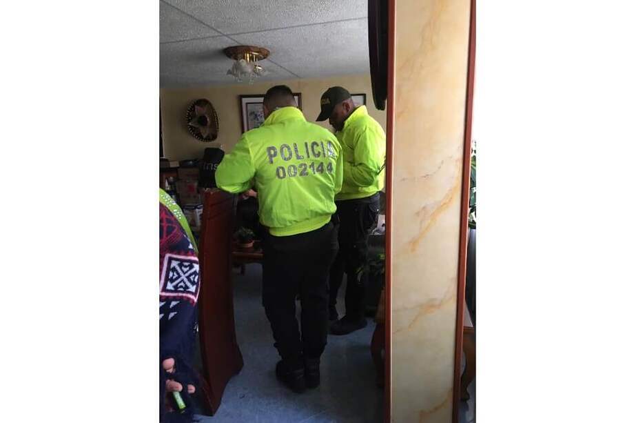 Una de las imágenes que dejaron ayer los operativos de la Policía. / Cortesía