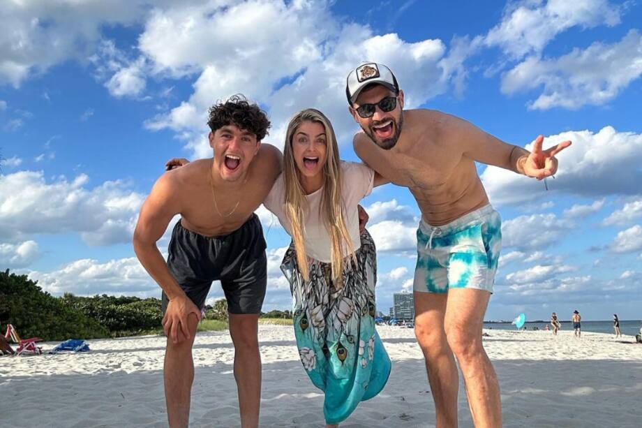 Cristina Hurtado, Josse Narváez y su hijo Juan José.