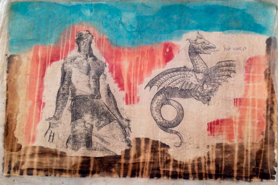 "San Jorge y el Dragón" de Rafael Vanegas.