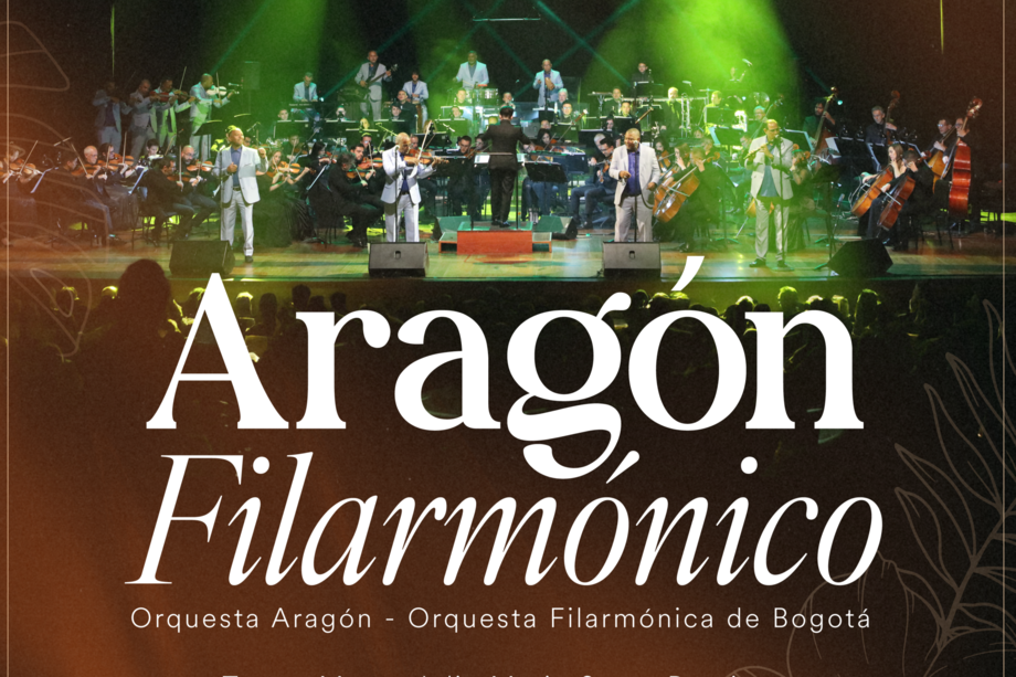 Portada del disco Aragón Filarmónico, que se grabó en conciertos realizados en Bogotá, en el Teatro Julio Mario Santo Domingo en 2024.