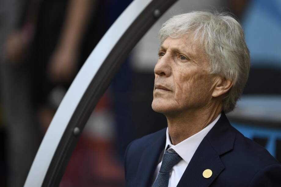 José Pékerman, director técnico de la Selección Colombia. / AFP