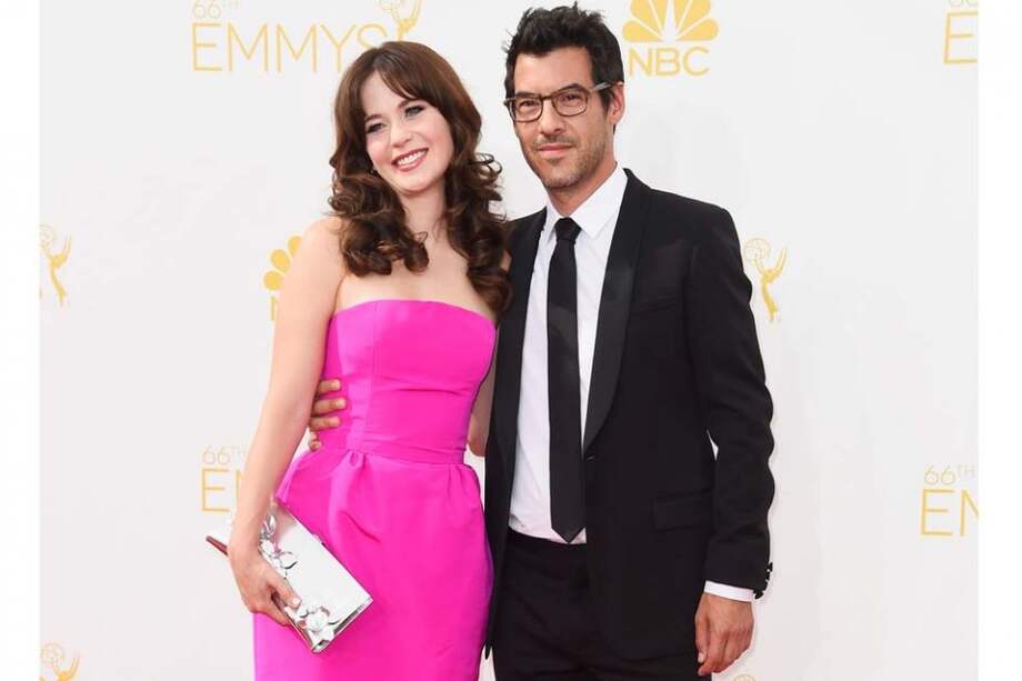 Zooey Deschanel y Jacob Pechenik. / AFP