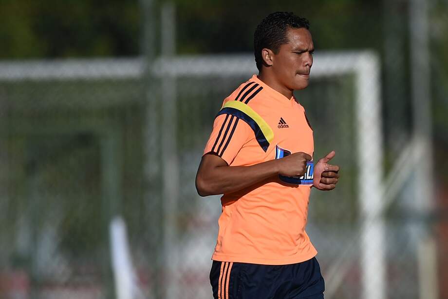Carlos Bacca debutó en el Mundial ante la selección de Brasil. / AFP