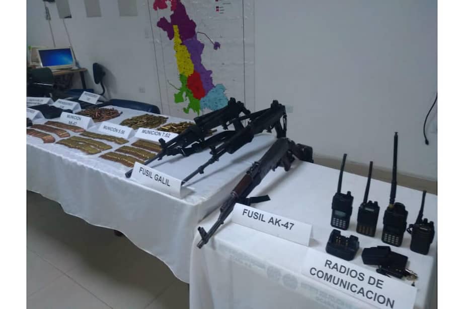 Los elementos pertenecían a integrantes del Frente Héctor del Eln. / Cortesía