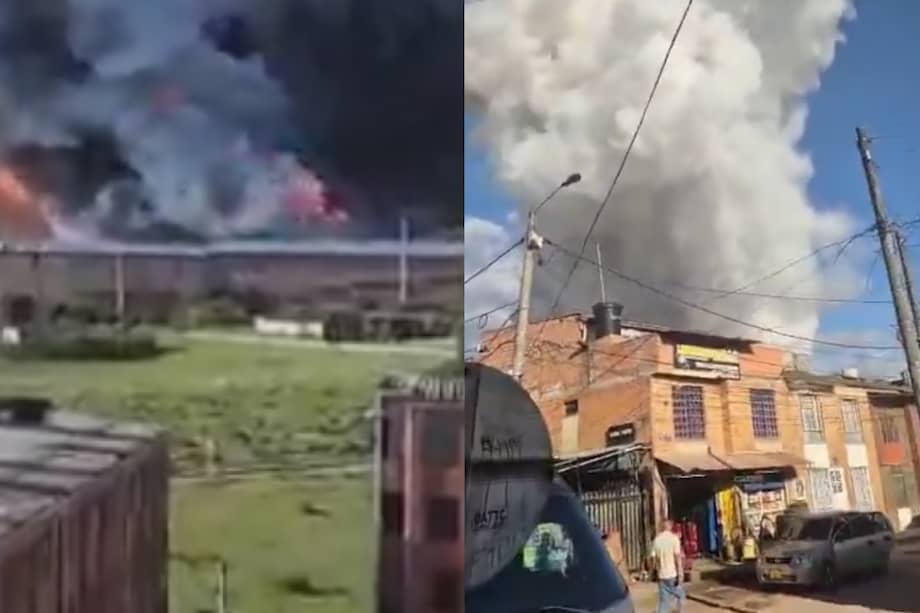 Bomberos de Soacha y Bogotá se encuentran atendiendo la situación.