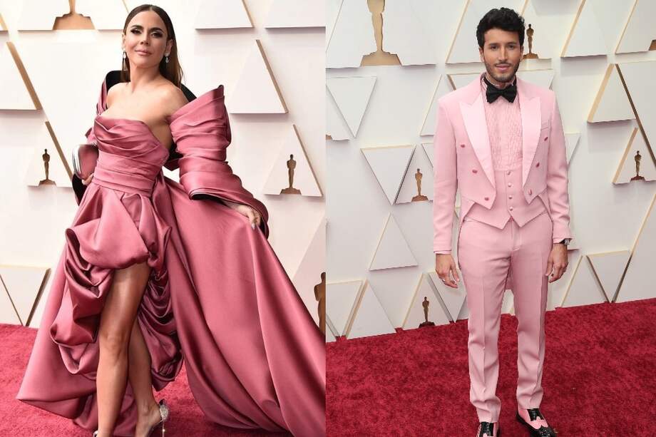 Los colombianos Carolina Gaitán y Sebastián Yatra estuvieron en la alfombra roja de los Premios Óscar 2022.