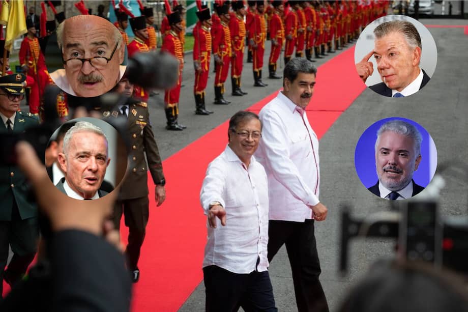 Andrés Pastrana, Álvaro Uribe, Juan Manuel Santos, Iván Duque y Gustavo Petro han sido presidentes desde la llegada de Hugo Chávez al poder en Venezuela y la de su sucesor, Nicolás Maduro.