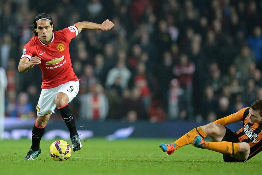 Falcao García regreso a las canchas con el manchester United el pasado sábado. Foto: AFP