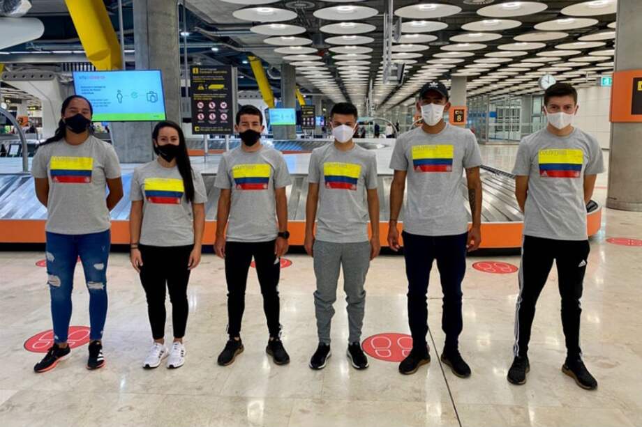 Mariana Pajón, Sergio Luis Henao, Sebastián Molano, algunos de los atletas que llegaron a España.