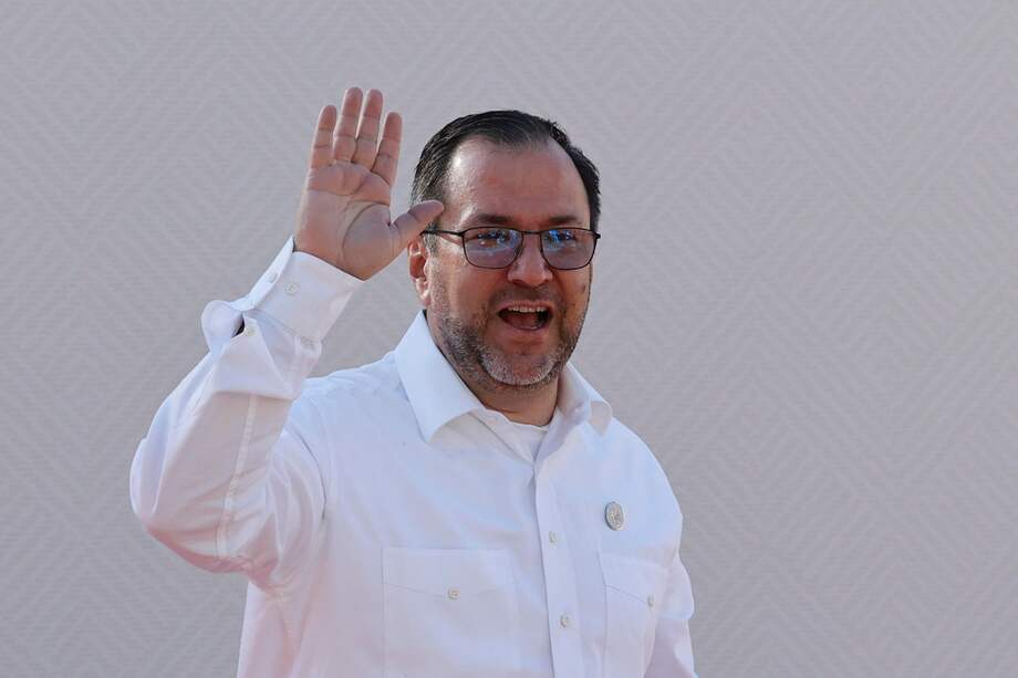 El ministro de Relaciones Exteriores de Venezuela, Yván Gil, llegó a la ceremonia de apertura de la IV Cumbre CELAC-UE este domingo, en Santa Marta (Colombia).