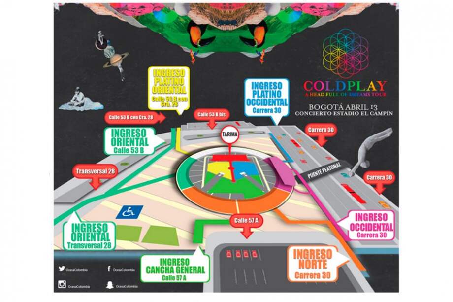 Concierto de Coldplay en Bogotá: lo que debe saber para asistir al evento