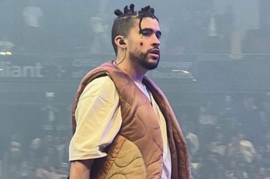 Bad Bunny en su concierto en Houston, Texas.
