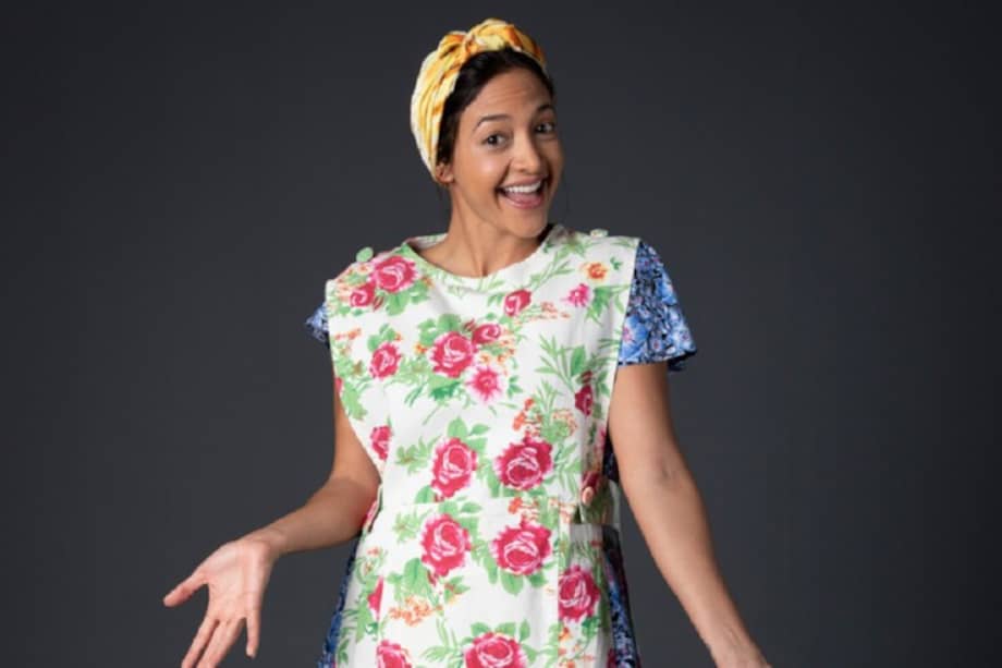 La actriz sincelejana Laura Peñuela en su interpretación de Ceci, la empleada de los Díaz Acosta en la novela "El hijo del Cacique". / Cortesía Caracol Televisión