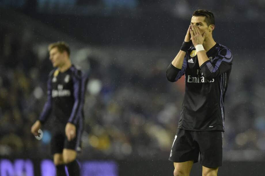 Cristiano Ronaldo lamenta la eliminación de la Copa del Rey. Foto: AFP