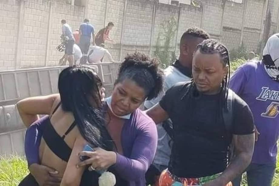 Mr. Black tras salir ileso del accidente esta mañana.