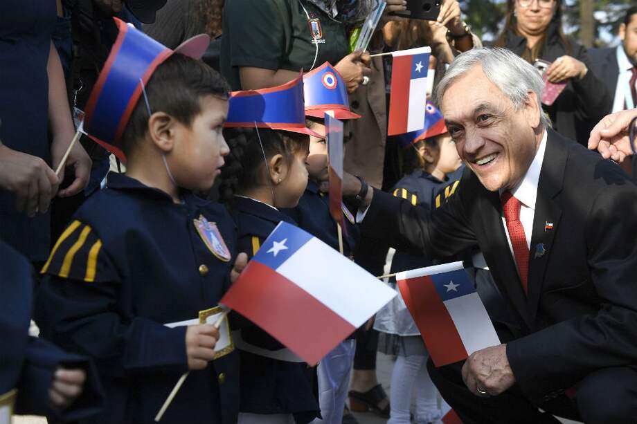 El presidente de Chile, SebastIán Piñera, lanzó un nuevo paquete de medidas al sistema nacional de extranjería para mitigar la crisis migratoria que se vive en Venezuela. / EFE