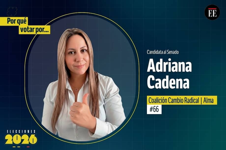 Adriana Cadena, candidata al Senado.