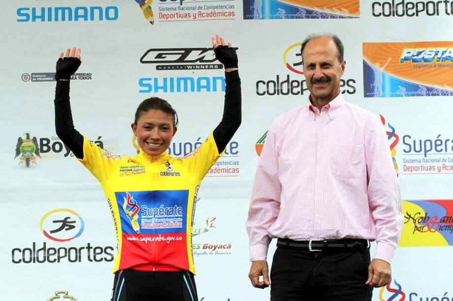 La ciclista bogotana Liliana Moreno.